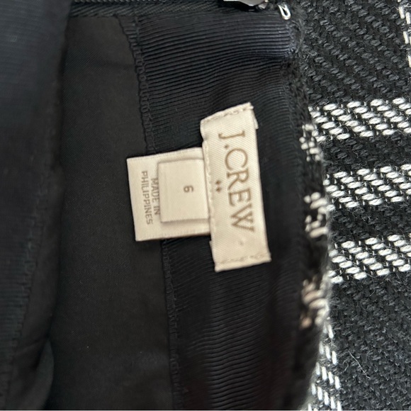 J. Crew Black and White Mini Pencil Skirt for Work - Picture 3 of 3